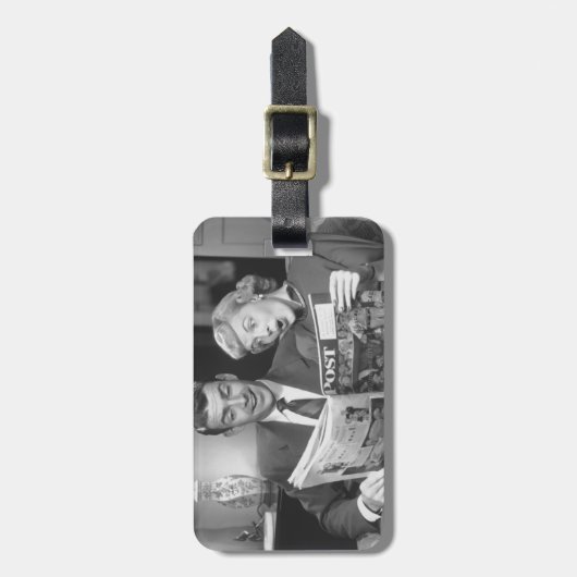 Paar-Lesezeitschrift Gepäckanhänger (Vorderseite vertikal)