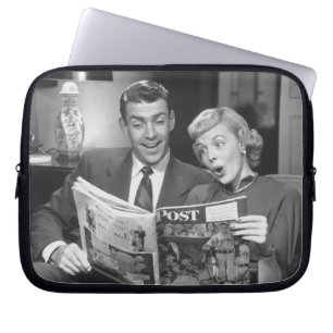 Paar-Lesezeitschrift Laptopschutzhülle