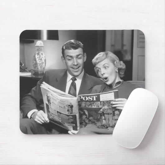 Paar-Lesezeitschrift Mousepad (Mit Mouse)