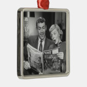 Paar-Lesezeitschrift Ornament Aus Metall (Rechts)