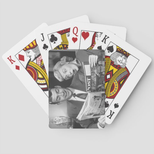 Paar-Lesezeitschrift Spielkarten (Rückseite)