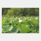 Paar Lotusblumen I Geschenkpapier Set (Vorderseite 3)