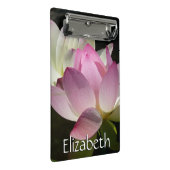 Paar Lotusblumen II Mini Klemmbrett (Schrägansicht)