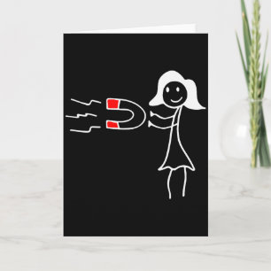 Paar Magnet Herz passend zum Valentinstag Karte