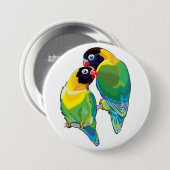 Paar maskierte Lieblinge Button (Vorne & Hinten)