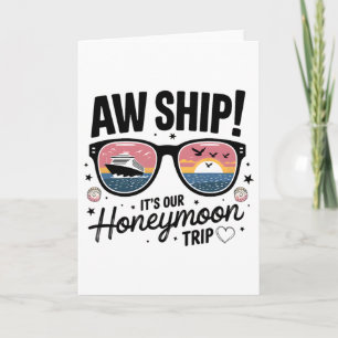 Paar Matching Kreuzfahrt Ach Schiff Es ist unsere  Karte