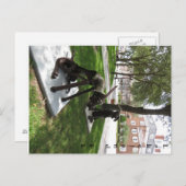 Paar Metallhunde Postkarte (Vorne/Hinten)