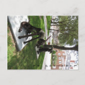 Paar Metallhunde Postkarte (Vorderseite)