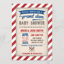 Paar-Mischlings-Baseball-Baby-Party Vintage