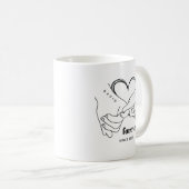 Paar mit dem Namen Custom Anniversary Geschenk Ide Kaffeetasse (VorderseiteRechts)