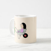 Paar mit Schubkarre Kaffeetasse (Vorderseite Links)