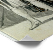 Paar mit Sonnenschirm Poster (Ecke)