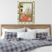 Paar mit weiblichen Betreuern und Musikern Leinwanddruck (Insitu (Schlafzimmer))