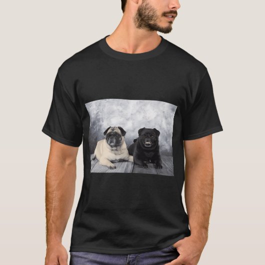 Paar Möpse T-Shirt (Vorderseite)