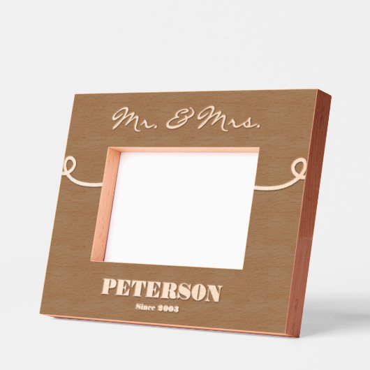 Paar Mr. & Mrs. Personalisierte Bilderrahmen Geätzte Rahmen (Links)