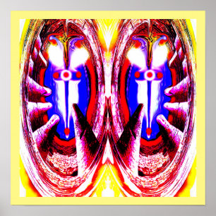 Paar mystischer Schwerter Kunst Poster