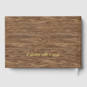 Paar Namen Hochzeitdatum Laurel Wreath Gold Gästebuch (Rückseite)