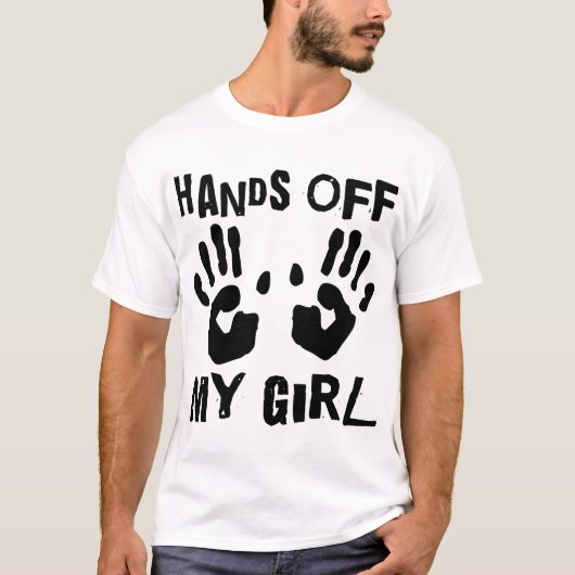 Paar-niedliche Hände weg T-Shirt (Vorderseite)