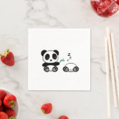 Paar Niedliche kleine Pandas Serviette (Beispiel)
