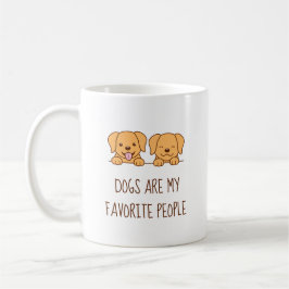 Paar Niedlicher Hunde Peeking Quote Kaffeetasse