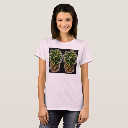 Paar Perky-Ananas T-Shirt (Vorne ganz)