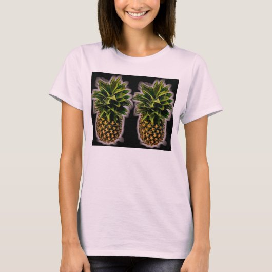 Paar Perky-Ananas T-Shirt (Vorderseite)