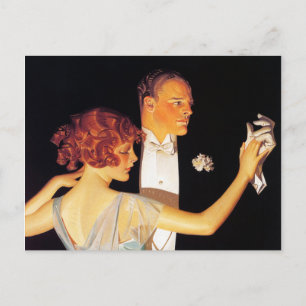 Paar, Pfeile und Shirts für Kleid, 1923 Postkarte