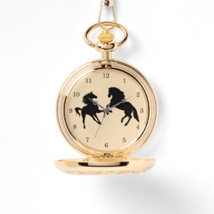 Paar Pferd Uhr