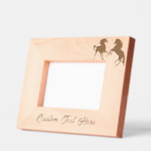 Paar Pferde geätzte Rahmen mit benutzerdefiniertem (Links)