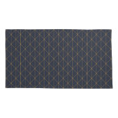 Paar Pillowcases - Geometrisches Gold und Lilac Kissenbezug (Rückseite-Links)