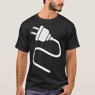 Paar Plug and Socket Match Kostüm Halle T-Shirt