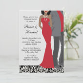 Paar-Polterabend-Einladung Einladung (Stehend Vorderseite)