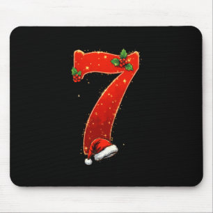 Paar-Pyjamas Weihnachten passend Lustig 6 7 Sechs Mousepad
