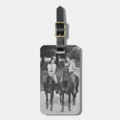 Paar-Reitpferde Gepäckanhänger (Vorderseite vertikal)