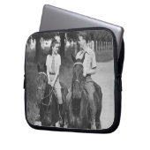 Paar-Reitpferde Laptopschutzhülle (Vorderseite Links)