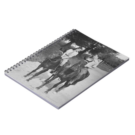 Paar-Reitpferde Notizblock (Linke Seite)