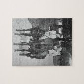 Paar-Reitpferde Puzzle (Horizontal)