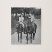 Paar-Reitpferde Puzzle (Vertikal)