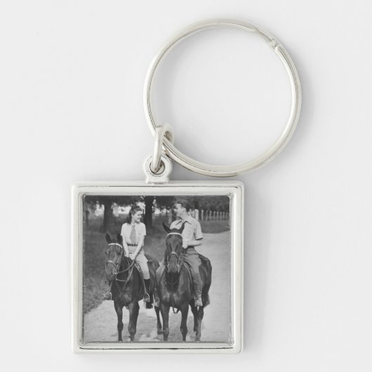 Paar-Reitpferde Schlüsselanhänger (Vorne)