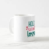 Paar Schenkelhalter und Liebe Kaffeetasse (Vorderseite Links)