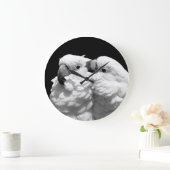 Paar Schirmkakados Große Wanduhr (Zuhause)