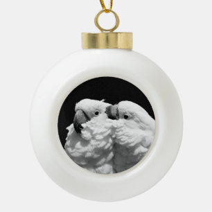 Paar Schirmköpfe Keramik Kugel-Ornament