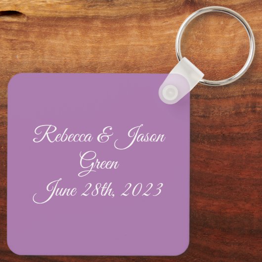 Paar schöne weiße Tauben Schlüsselanhänger (Rückseite)