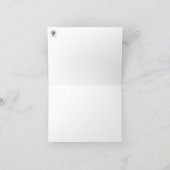 Paar Schwäne ~ Vögel einer Feder Dankeskarte (Innenseite)