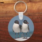 Paar schwarz gehauchter Golle Schlüsselanhänger (Vorderseite)