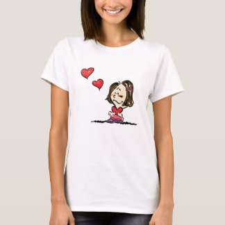 Paar-Shirt des Valentines Tagesfür die Freundin T-Shirt