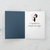 Paar sitzend am Campfeuer mit rauchtem Herzen Karte (Innenseite)