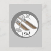 Paar Skier I Ski T - Shirt und Geschenke Postkarte (Vorderseite)