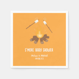 Paar Smore Campfire Marshmallow Baby Dusche Serviette