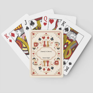 Paar-Spielabend-Karten Spielkarten